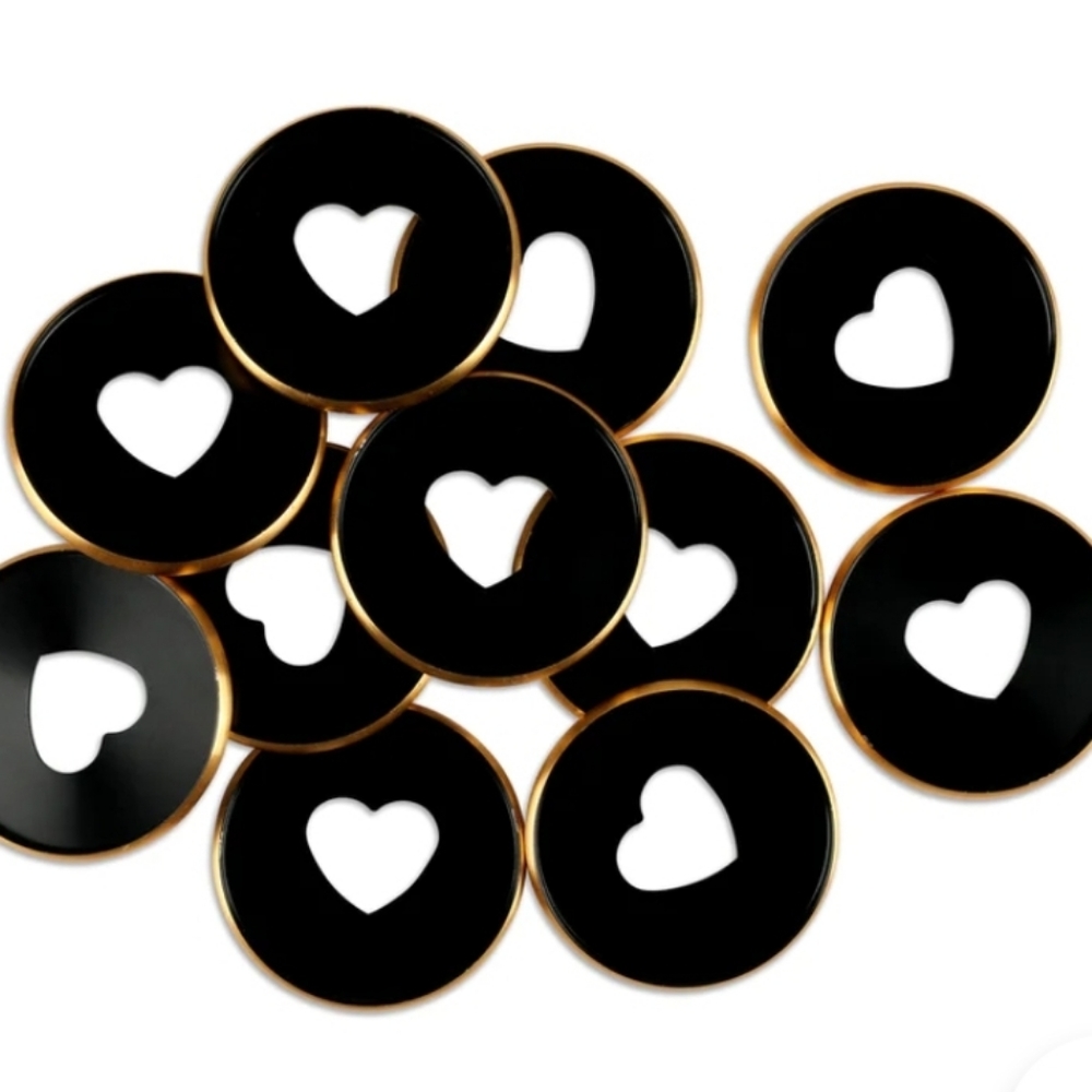 The Happy Planner Black and Gold Expander Metal Discs